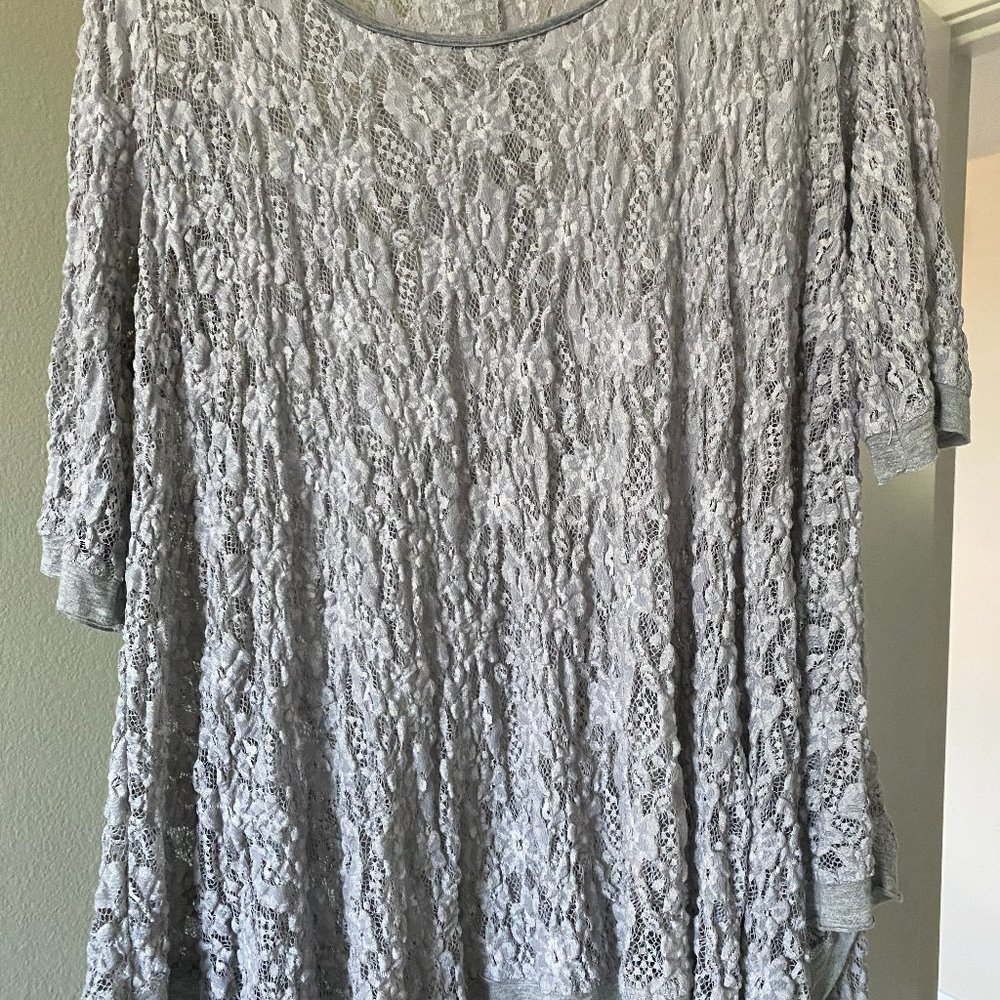 Surrealist Silver/Gray Tunic